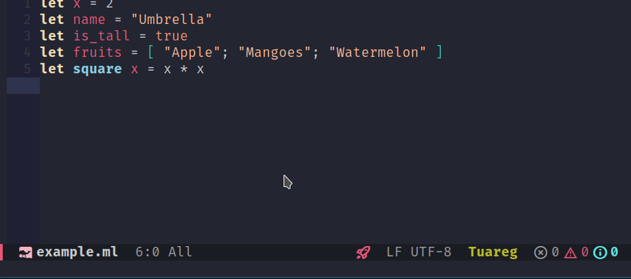 Emacs Type information